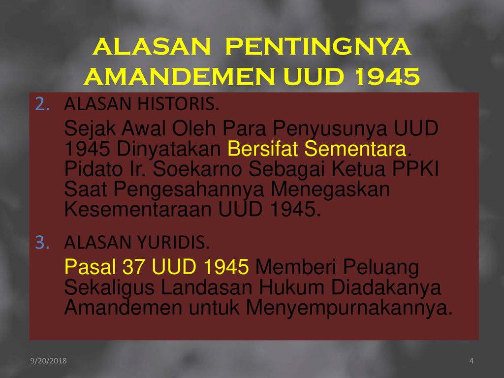 Pasal 6 Uud 1945 Diamandemen Dengan Alasan Newstempo